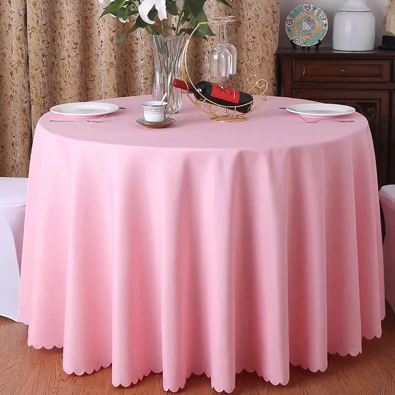 2024 hot sale wholesale high quality premium velvet 120'round tablecloth for wedding decoration round tablecloth