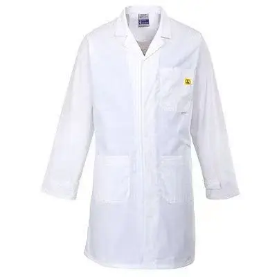 Cleanroom Workwear ESD Smock Antistatic Garment Logo Customizable TC/Polyester Clothes