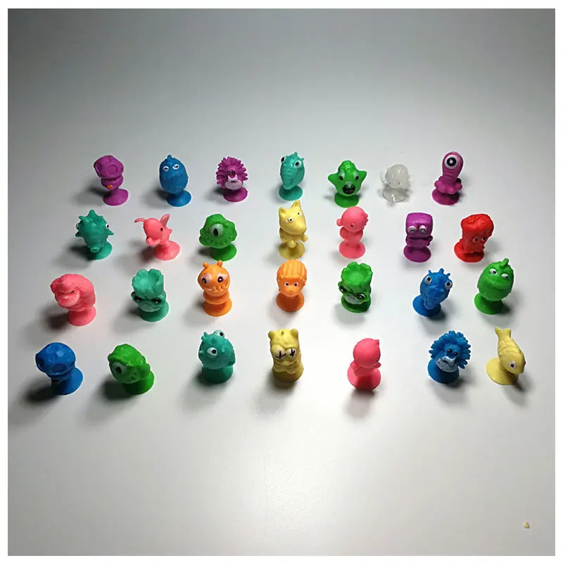 Mini Plastic Capsule Toys Doll Character Animal Suction Crazy Critter Figure Toys