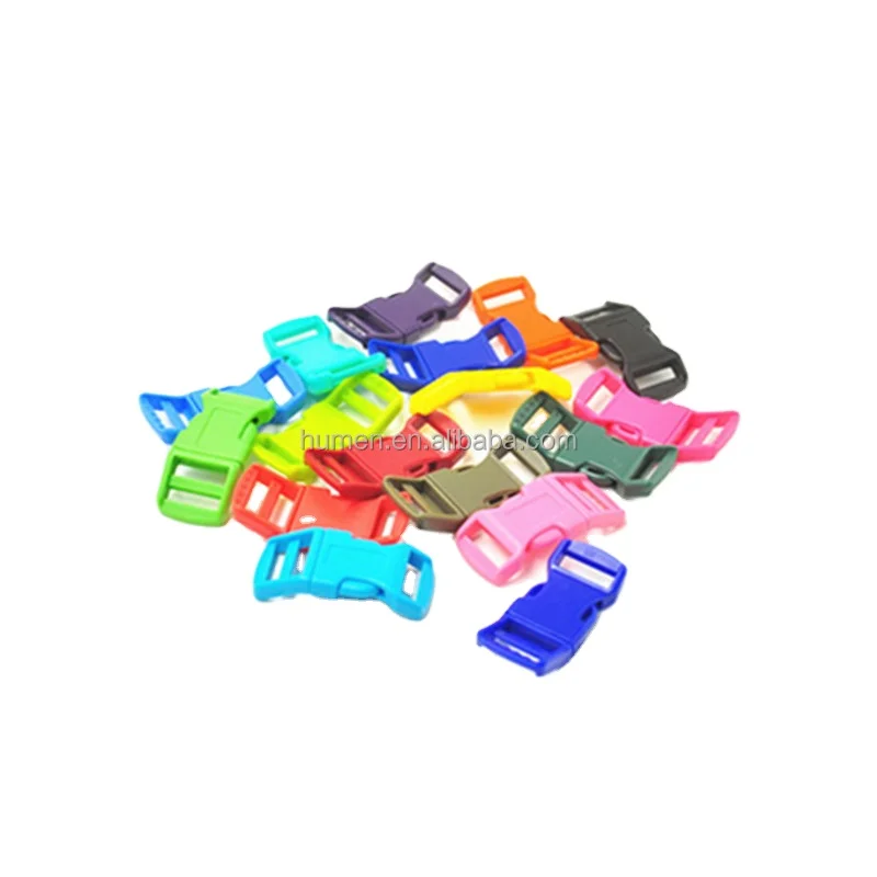 Factory Direct Sale High End 1/2',5/8',3/4',1' Colored Plastic Belt Buckles Quick Release Buckle Handbag