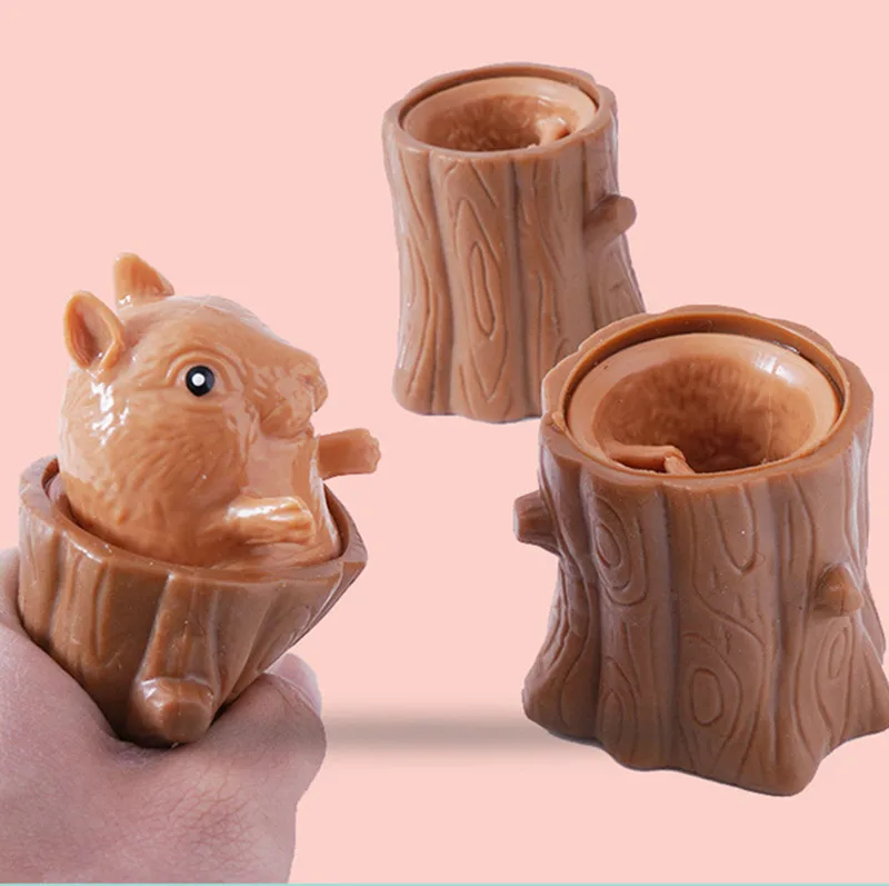 
2021 new design puzzle creative decompression toys Squirrel Cup Squirrel Toys Stress Relief for Kids & Adult 