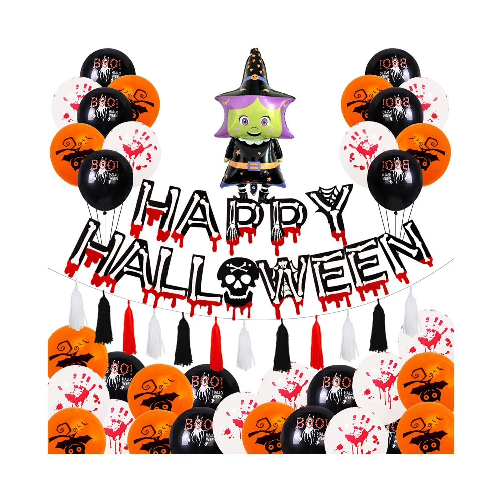 Manufacturer Wholesale New Design Halloween  Party Decoration  Balloons Set