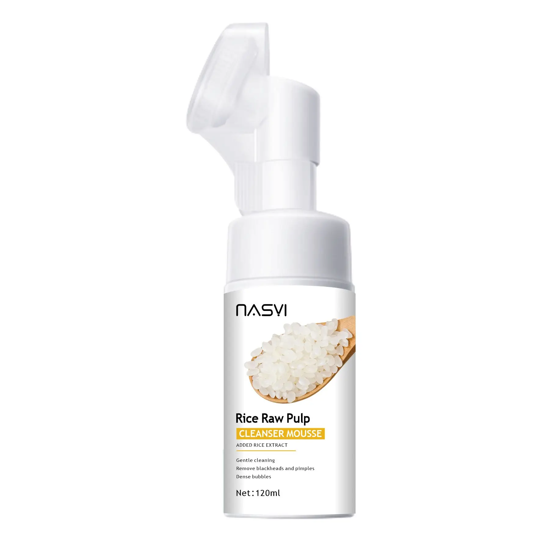 OEM ODM Korean Rice Skincare Products Organic Cleansing Mousse Amino Acid Face Wash Foam Facial Cleanser for Sensitive Skin