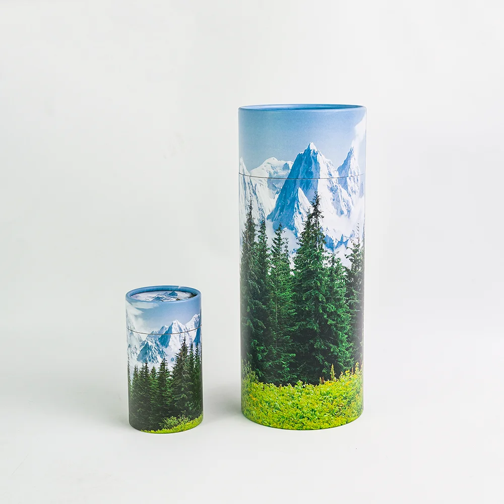 Eco Friendly Biodegradable Paper Scattering Tubes Bio Cremation Urns for Pet Ashes