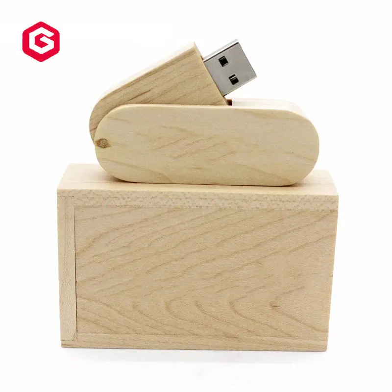 Custom laser engraved LOGO natural bamboo swivel wooden pendrive usb flash drive memoria usb 2.0 3.0 1 2 4 8 16 32 64 128 256 gb