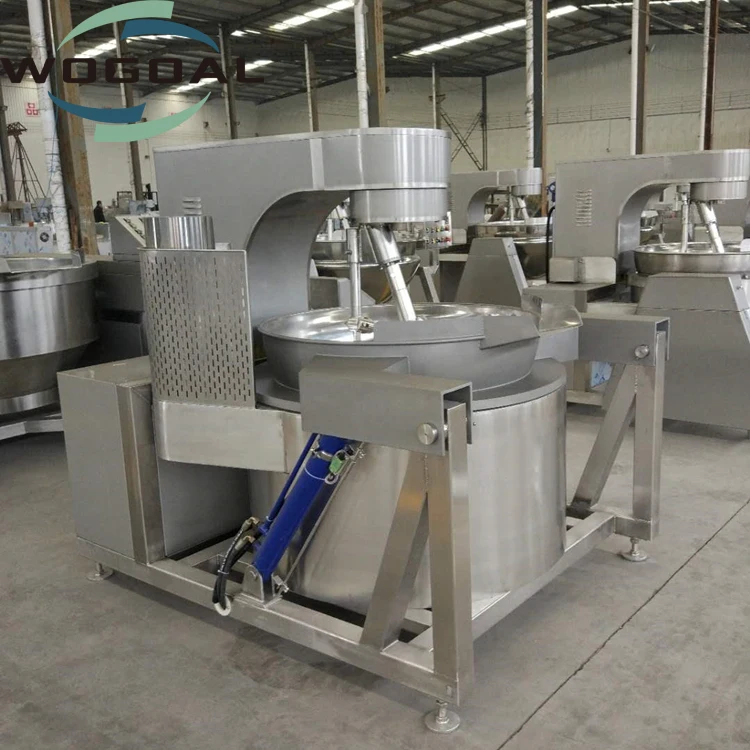 Industrial Sugar Syrup Boiler Machine Candy Cooking Pot Stirring Jacketed Kettle