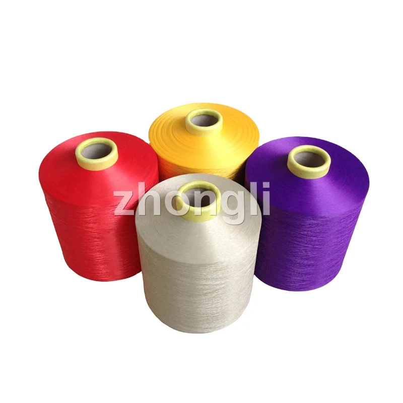 Hot  DTY polyester filament yarn 75d/36f/2  sd one heat box high-elastic zhongli thread