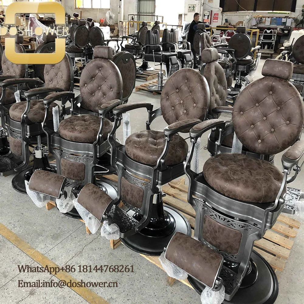 Wholesale salon hair barber chair factory for classic style hairdressing chair of vintage barber shop chair