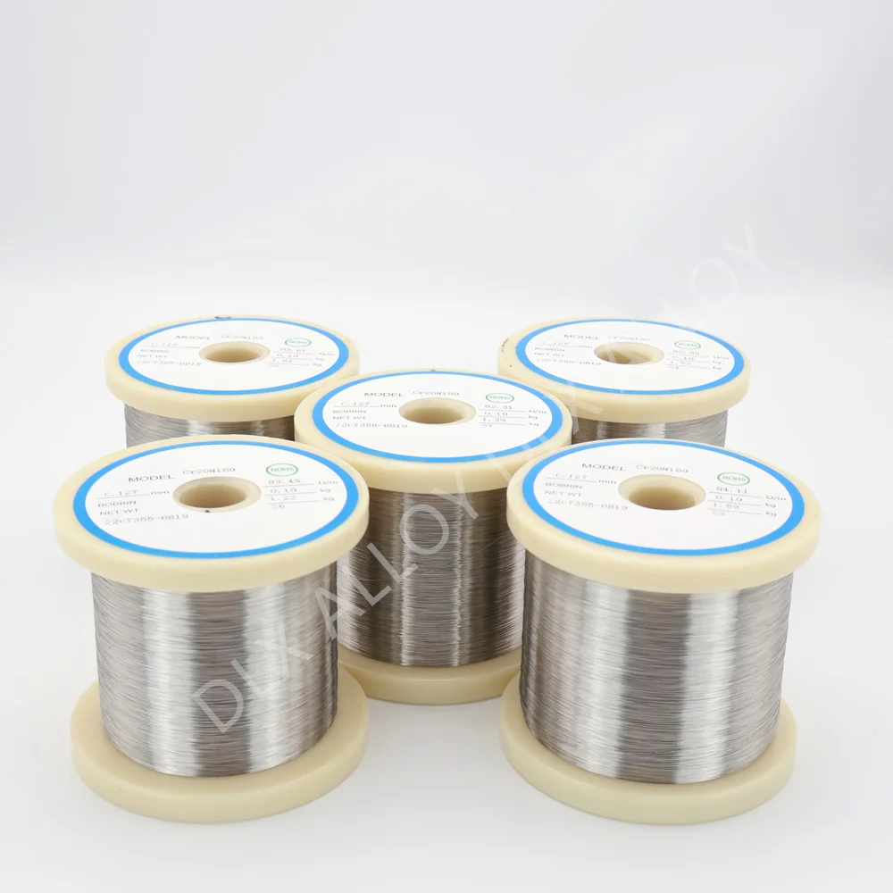 Cr20Ni80 Wire Nichrome Resistance Electric Wire For Heating Element  Nichrome Wire 0.05-7.5mm for household appliance