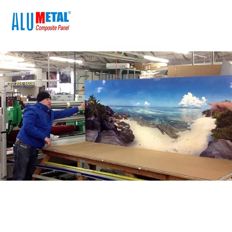 PE Aluminum Composite Panel Printable ACP Facade Materials Aluminum Composite Panel