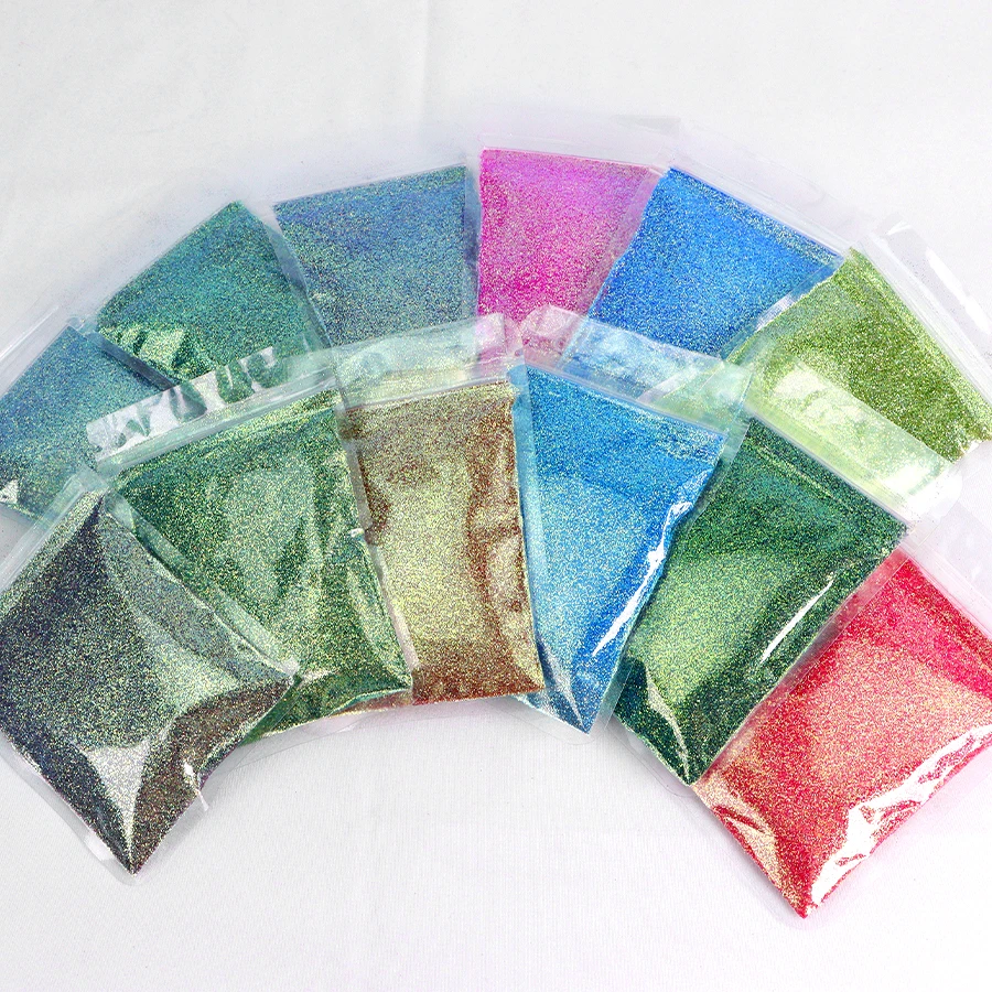 Polyester Holographic Mixed Size Glitter For Nail Art And Glitter Resin Tumblers Peacock Glitter
