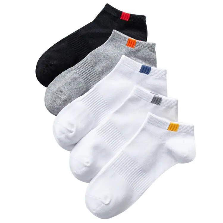 High Quality Men Soild Color Sport Outdoor Quick Dry Polyester Cotton ankle Socks