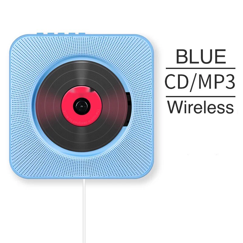 Портативный ЖК-CD-плеер 100-240 В объемный звук FM-радио USB MP3 диск с динамиком
