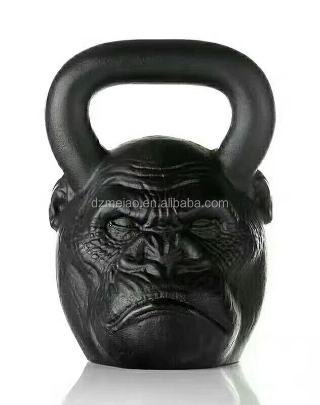 Manufacturer Sale Directly Gorilla head cast iron Kettle Bells 18LB kettlebell