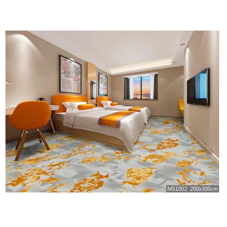 Xnuoao Custom fire resistant 1000g hotel corridor lobby cinema home bedroom wall-to-wall carpets floor carpet for banquet hall
