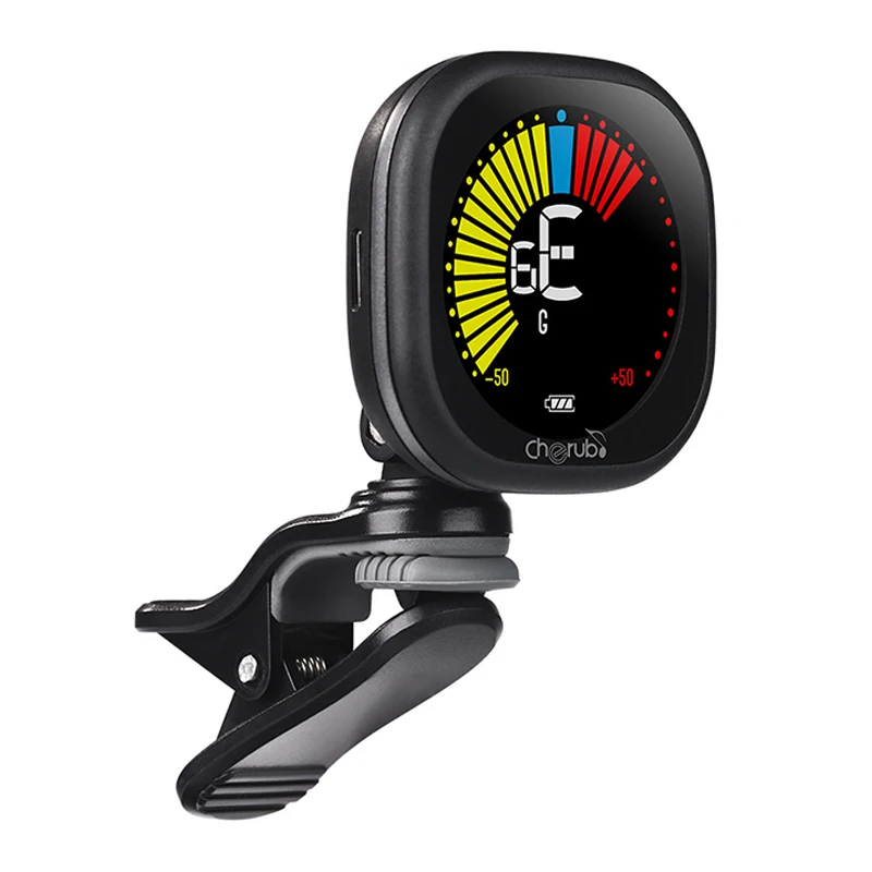 Cherub WST-670 musical instruments LCD Rechargeable Guitar Tuner Clip on metronome for Guitar Violin Ukulele