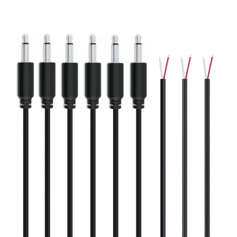 3.5mm Male Plug to Bare Wire Open End TS 2 Pole Mono 1/8\