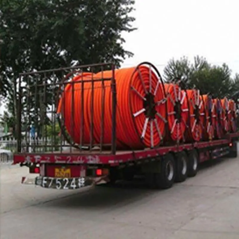 Underground Fiber Cable HDPE Microduct 2 ways 14/10 mm With PE Sheath 1.2mm For Telecom Cable Blowing Project