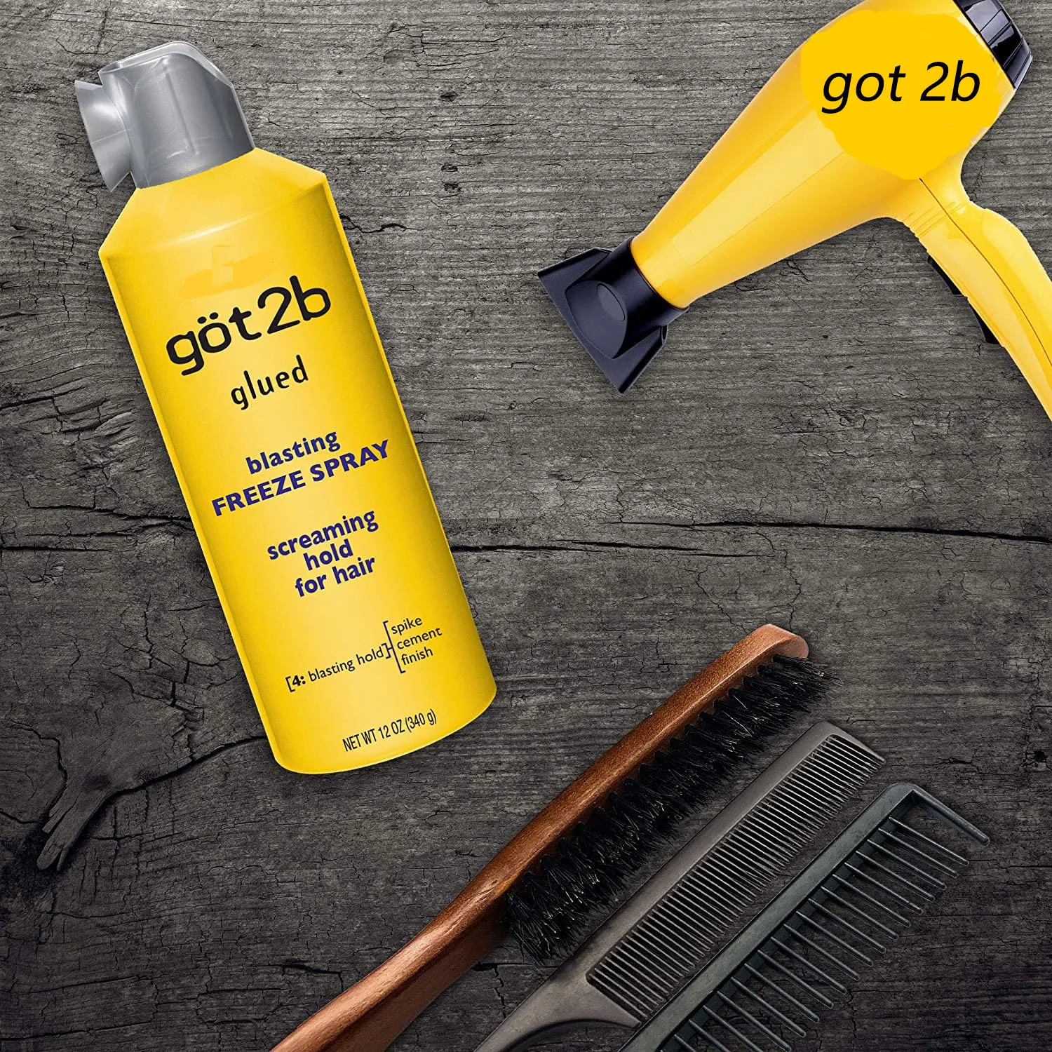 glued blasting freeze spray hair care and styling hair gel   hair spray
