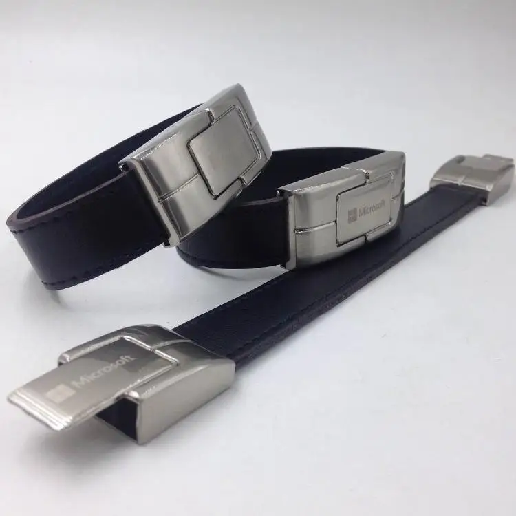 Usb-браслет кожаный с логотипом на заказ 6/8/32/64 ГБ