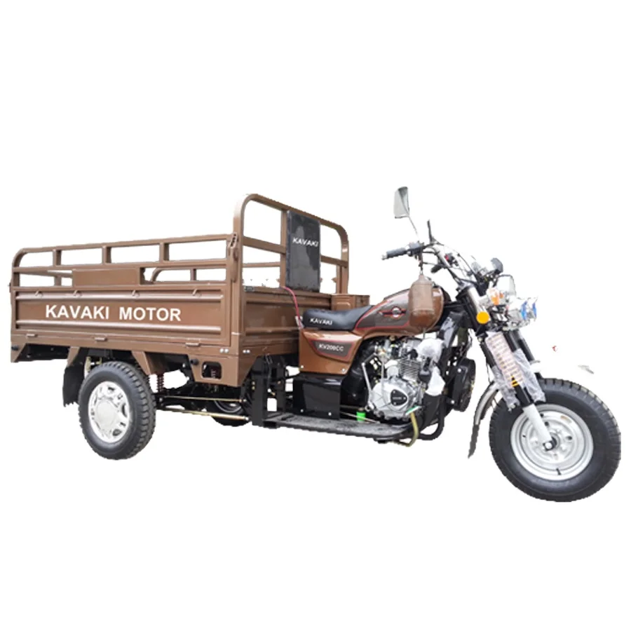 china kavaki Popular motorcycle 125cc Adult Motorized gasoline tricycle 3 Wheels Bicycle In Africa