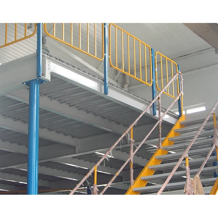 Bolted Steel Platform For Warehouse Storage with Lighting System