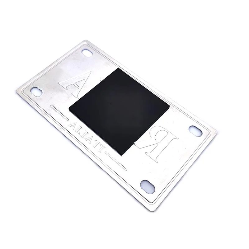 aluminium nameplate concave-convax embossed car number plate 3d printed fridge magnets