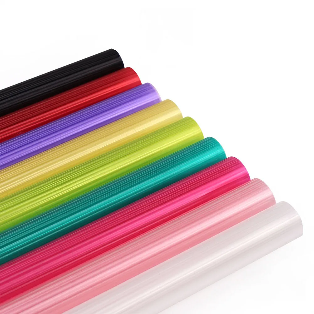 Fall In Color 3D Rainbow Paper Roll 2023 New Design Flower Wrapping Paper Plastic Rainbow Film Roll Waterproof Bouquet Wrap