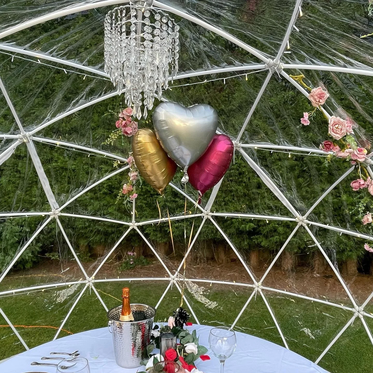 Waterproof Outdoor Transparent 6-8 Person Geodesic Dome Tent Small Pvc Clear Plastic Garden Igloo Dome Tents