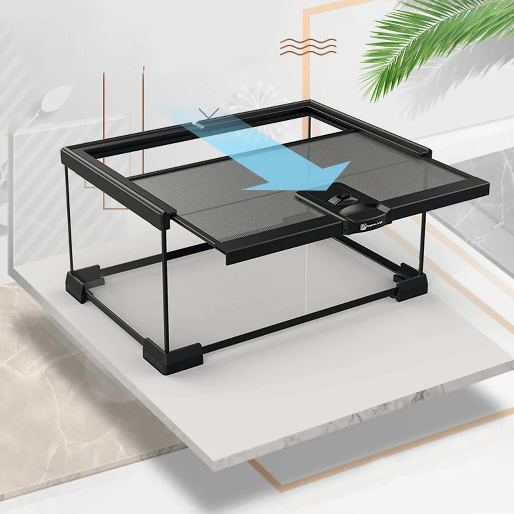 21*21*20cm Reptile Glass Terrarium Reptile Cage for Bearded Dragon