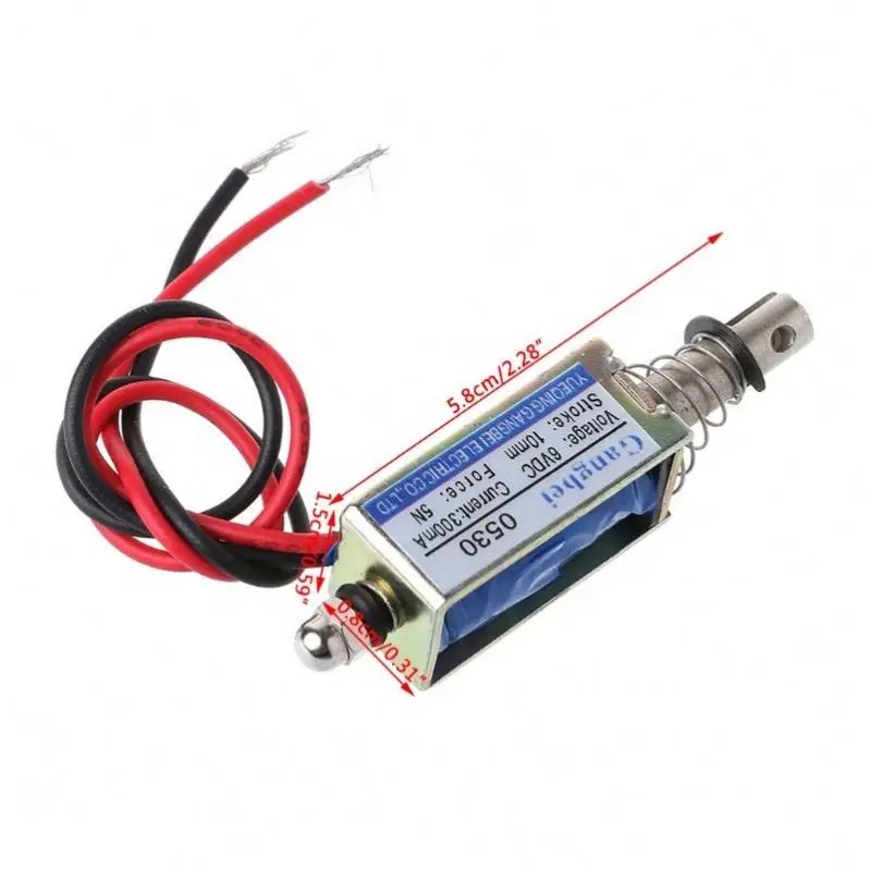 SeekEC SeekEC JF-0530B DC 6V 12V Push-Pull Type Gangbei-0530B Frame DC Solenoid Electromagnet