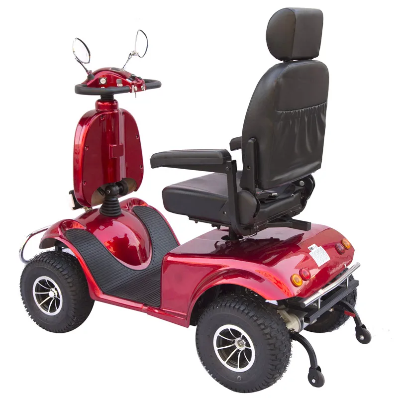 800W  Single Seat 4 Wheels Powerful Electric Mobility Scooter for Handicapped and Old Man