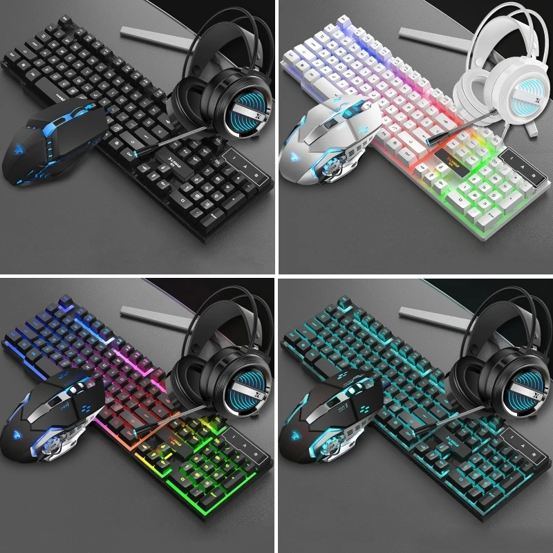 GX50 Professional Gaming Keyboard and mouse combo RGB Backlit USB Wired Keyboard For PC Desktop Laptop Computer