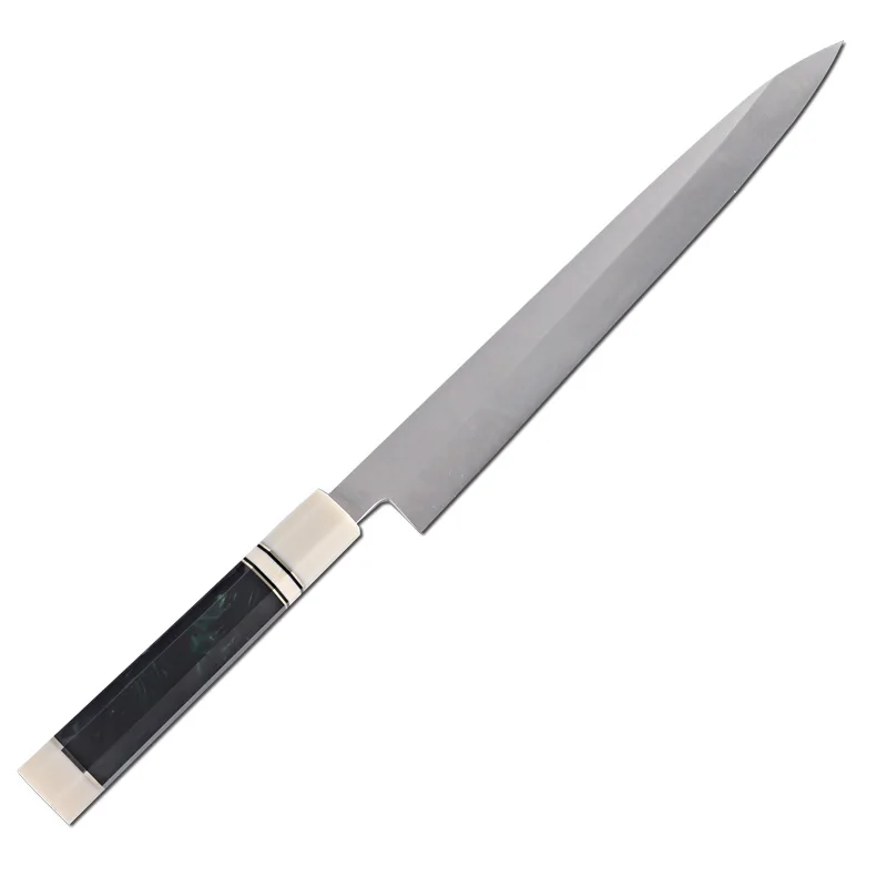 Japanese style Kitchen Cuchillos Traditional Japanese long Knife Salmon sashimi Damascus Sushi knife