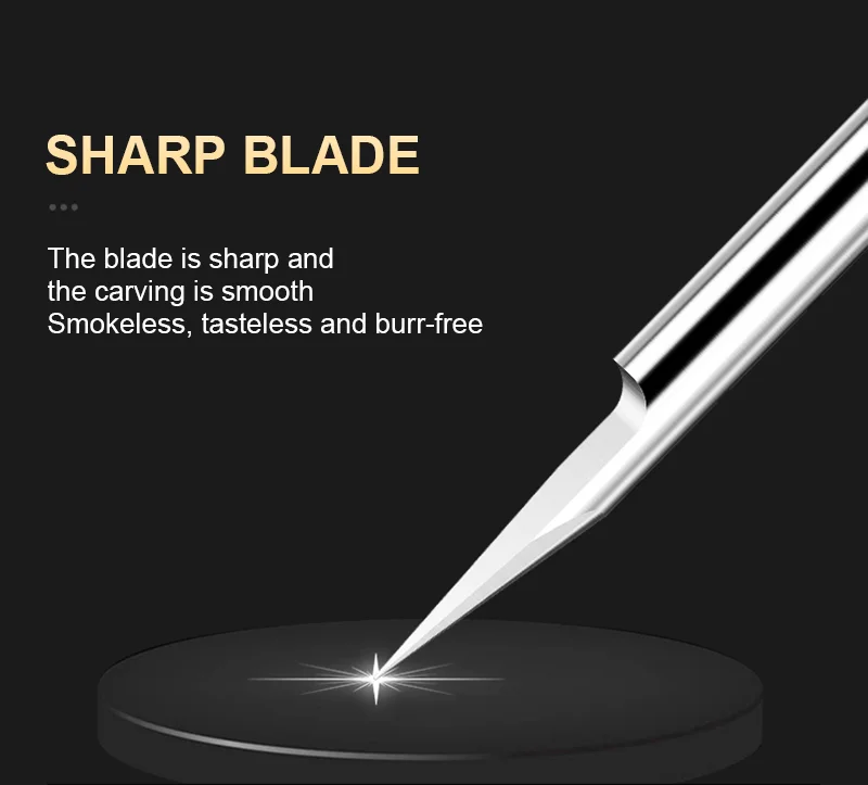 WEIX 3.175mm 4mm 6mm 10~90 Degree Coated Carbide Flat Bottom Endmill 3D V Groove Bit Milling Cutter V shaped Carving Router Bit