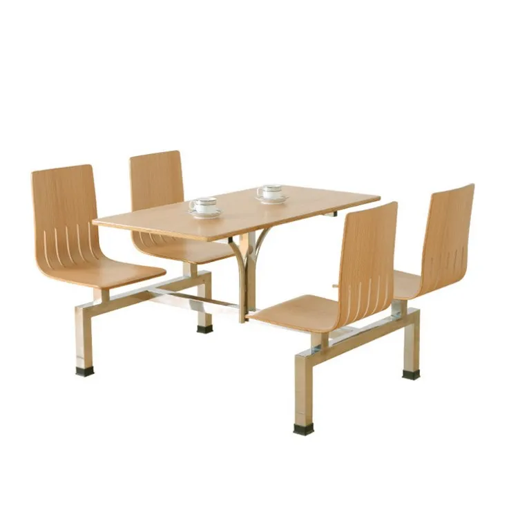 Fast Food Restaurant Furniture  Cafeteria Table and Chair Set