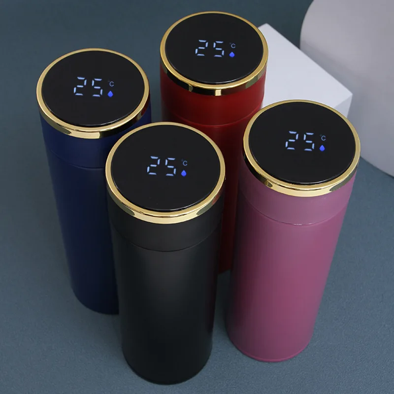 Wholesale Temperature Measuring Touch Sensing  LED Display Smart Thermos