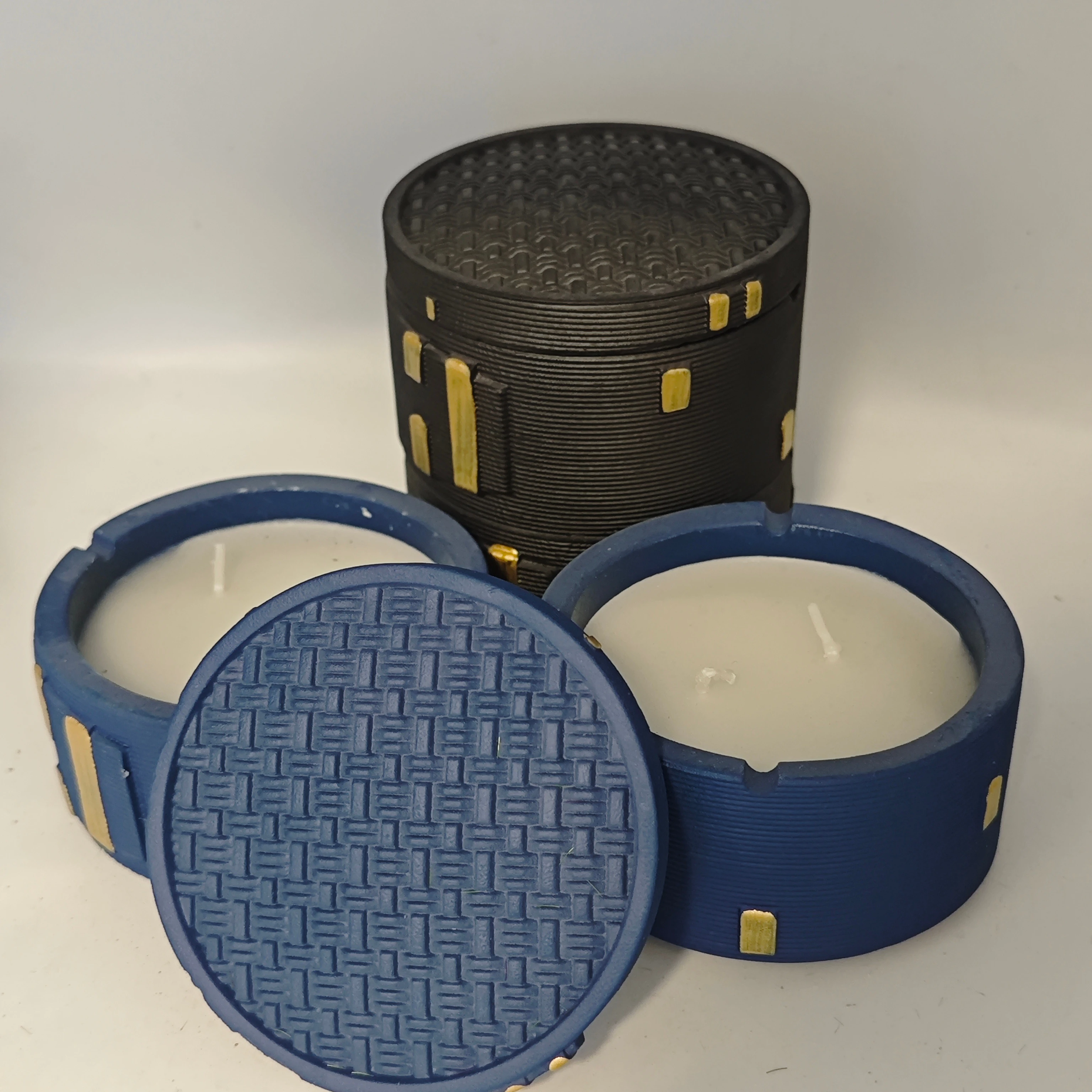 Curved Candle Jar Cement Handmade Mold,Storage Box Silicone Molds,Plaster Casting,Terrazzo Jesmonite Mould