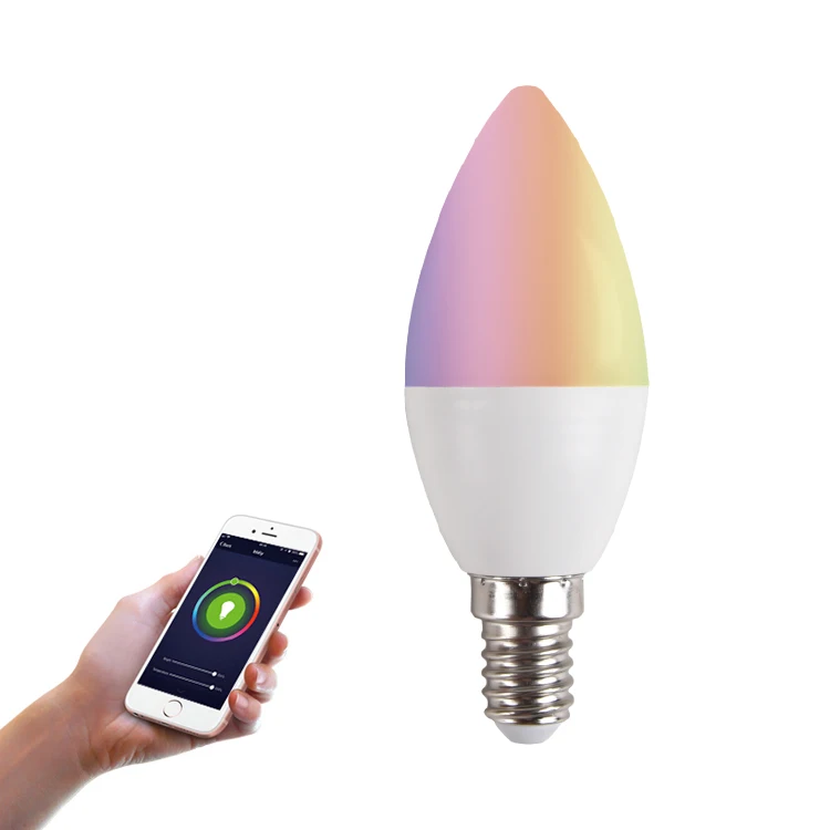 
Amazon Alexa Google Assistant Voice Control GU10 LED Bulb Dimmable, RGB GU10 Smart Spot Light Bulb 5W 