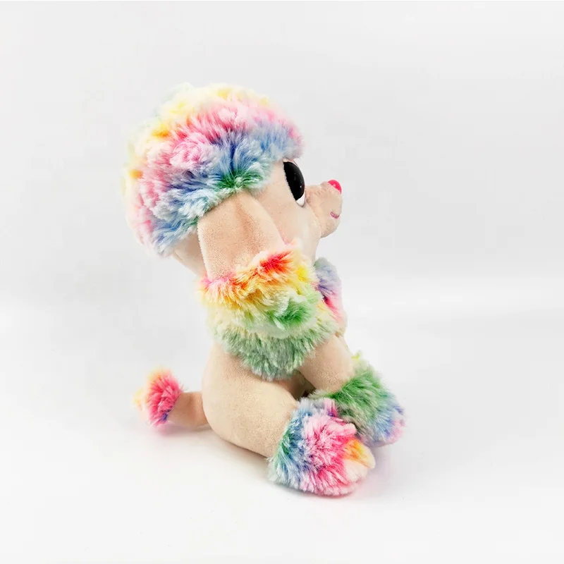 Big eyes plush dog doll for kids super soft cute poodle plush toys