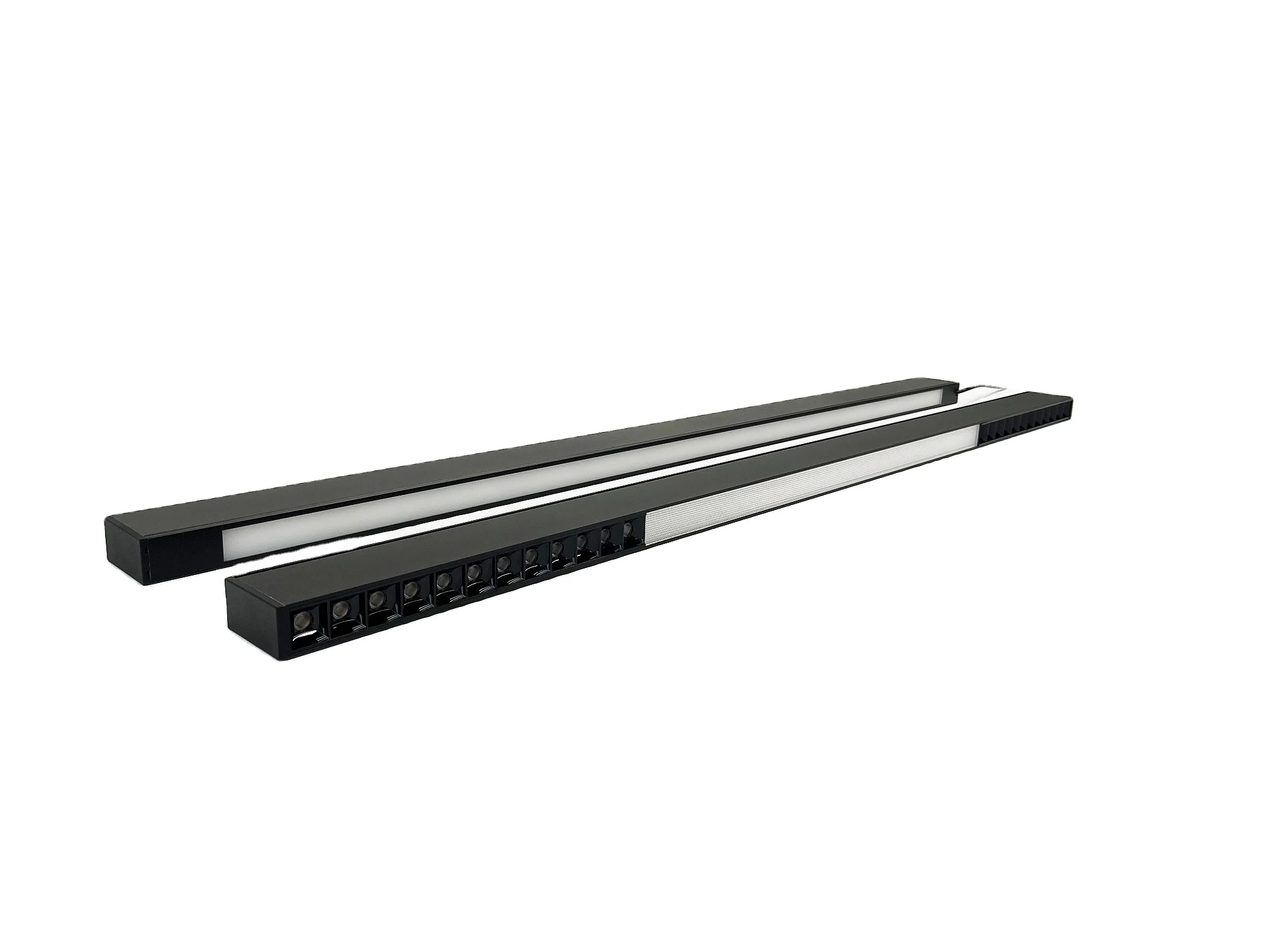 Современная 4-футовая офисная светодиодная линейная осветительная арматура бесшовная соединяемая алюминиевая лампа корпус Dali 0-10 В с регулируемой яркостью подвесная DIY Ce