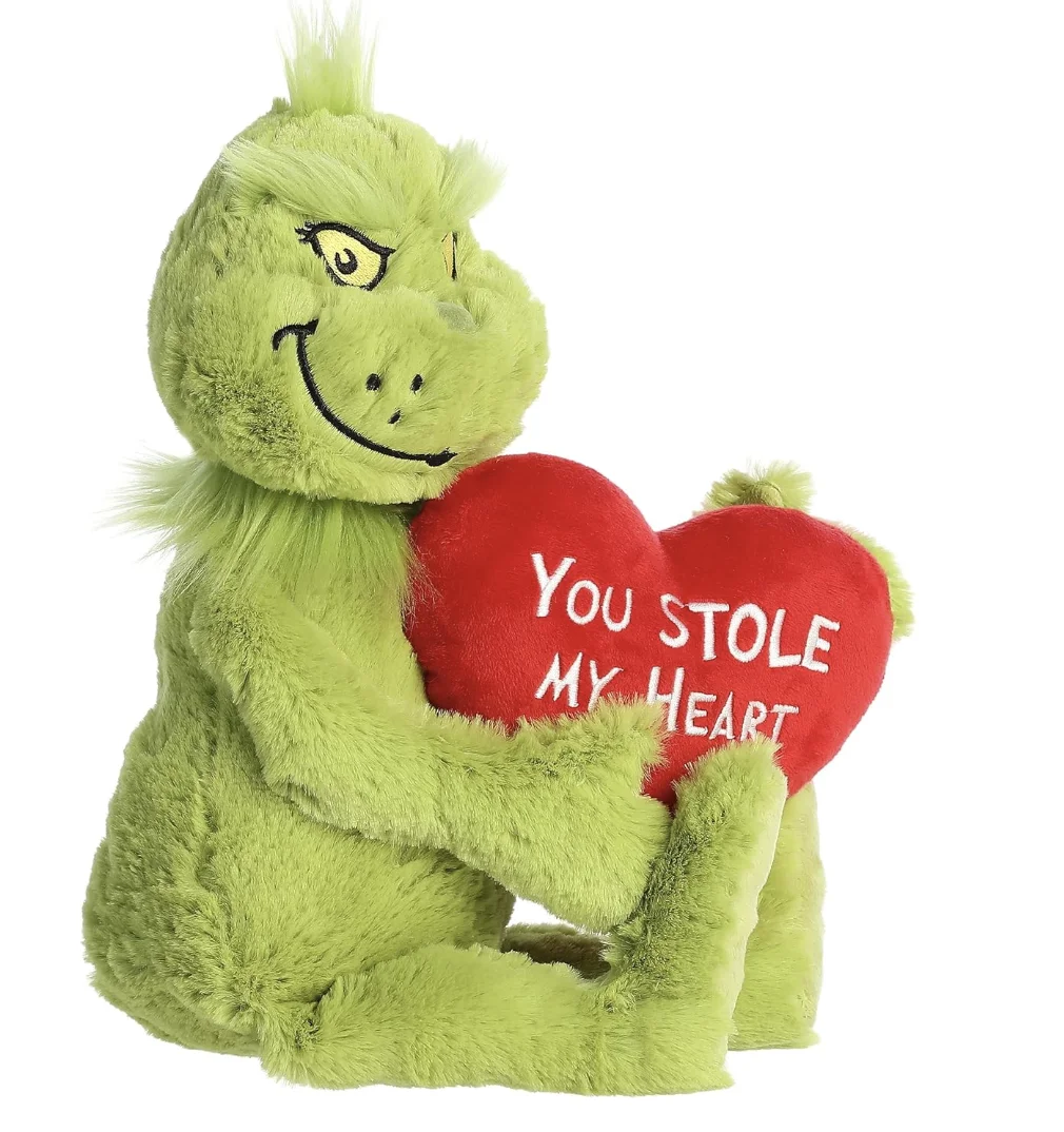 Grinch Stuffed Animal Plush Toy Doll Plush Toy Stuffed Animal Toy Collective Doll Christmas Decoration Gifts for Kids Boys Girls