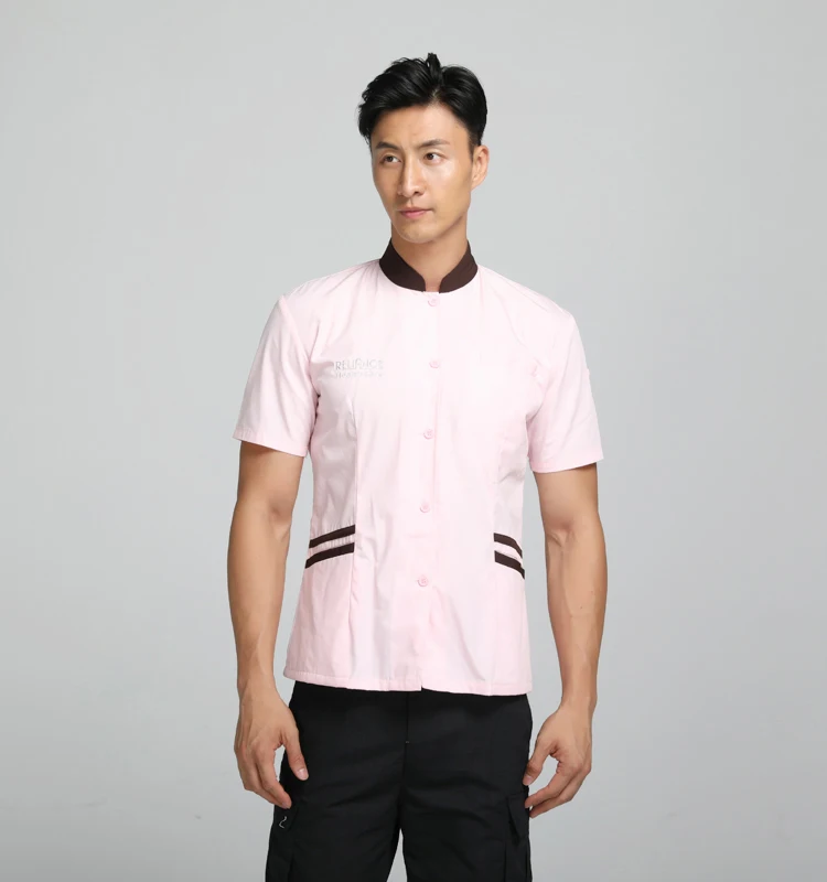 Custom Hotel Housekeeping Uniform Cleaning Room service Workwear Unisex Jacket Short Long Sleeve