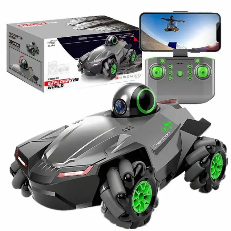 RC Stunt Car 2.4Ghz Juguetes 4*4 Drift Remote Control Up Down 90 Degrees Rotation 720P Wifi Camera Rc Video Car Toy
