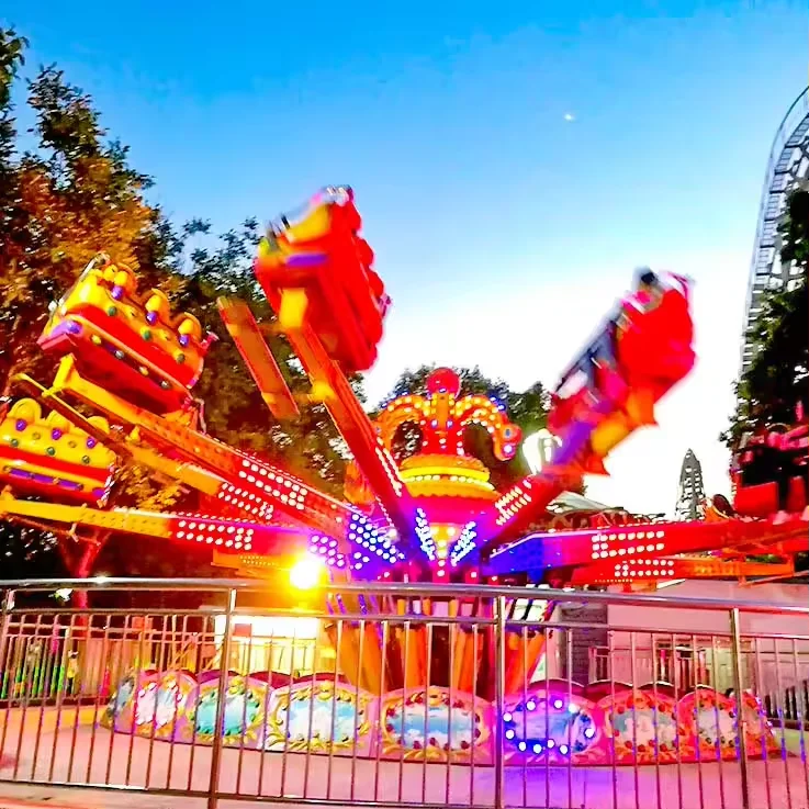 Popular Amusement Park Attraction Thrill Games 36 Persons Jumping Bounce Machine Rotating Kids Rides for Sale