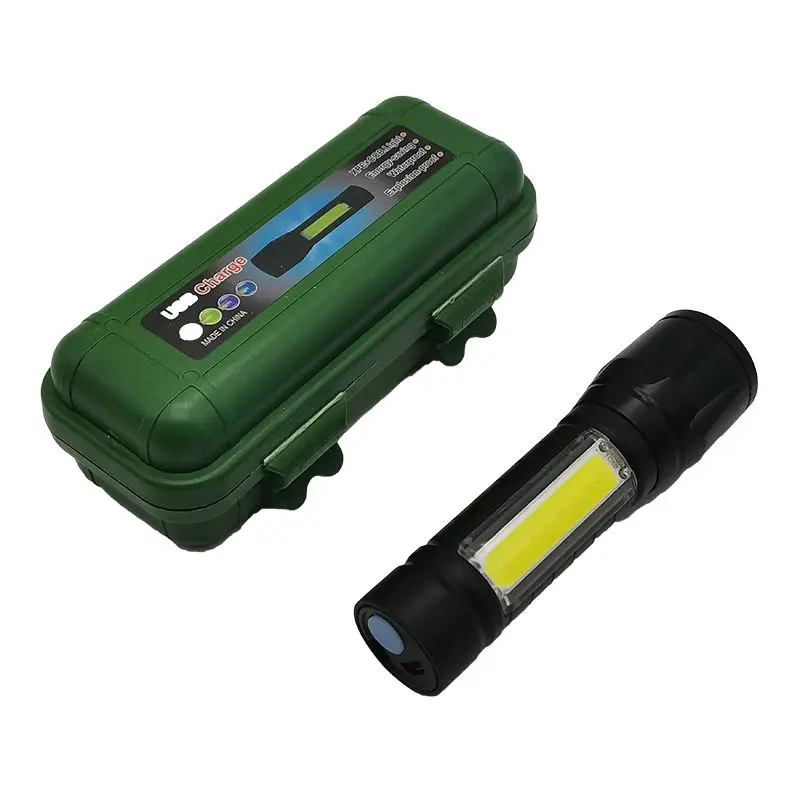 Hot Sale Aluminum Mini Cheap Plastic Led Flashlight With Cob Torch Light For Sale
