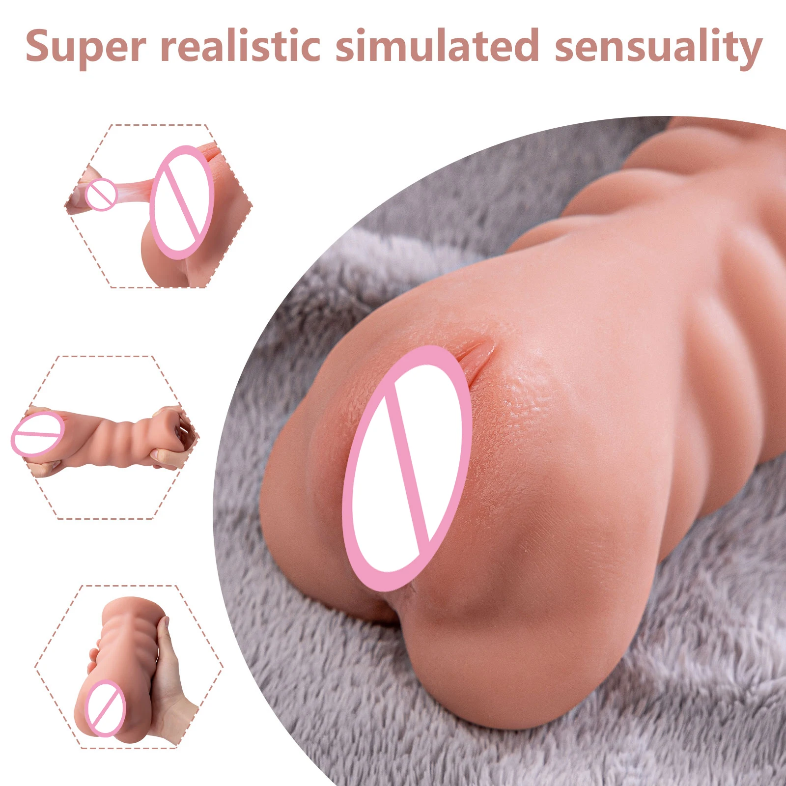 Adult Product male masturbator sex toys for men Realistic Sex Toy with10 Vibrations Modes for Man Masturbation Pocket Pussies