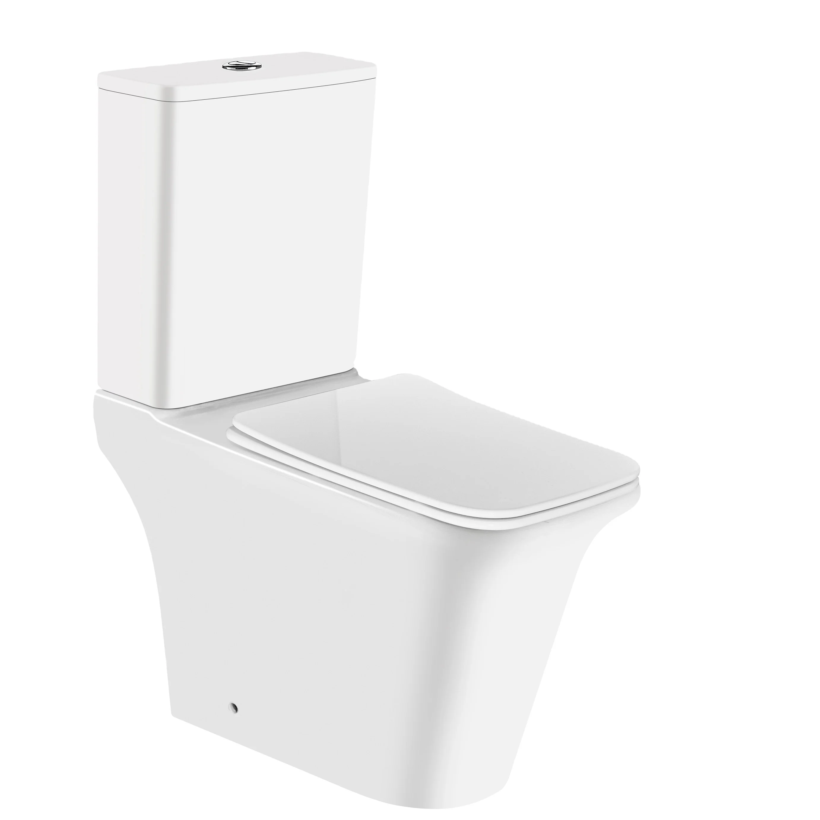 High quality ceramic sanitary ware two piece public toilet s trap ceramic water closet toilet