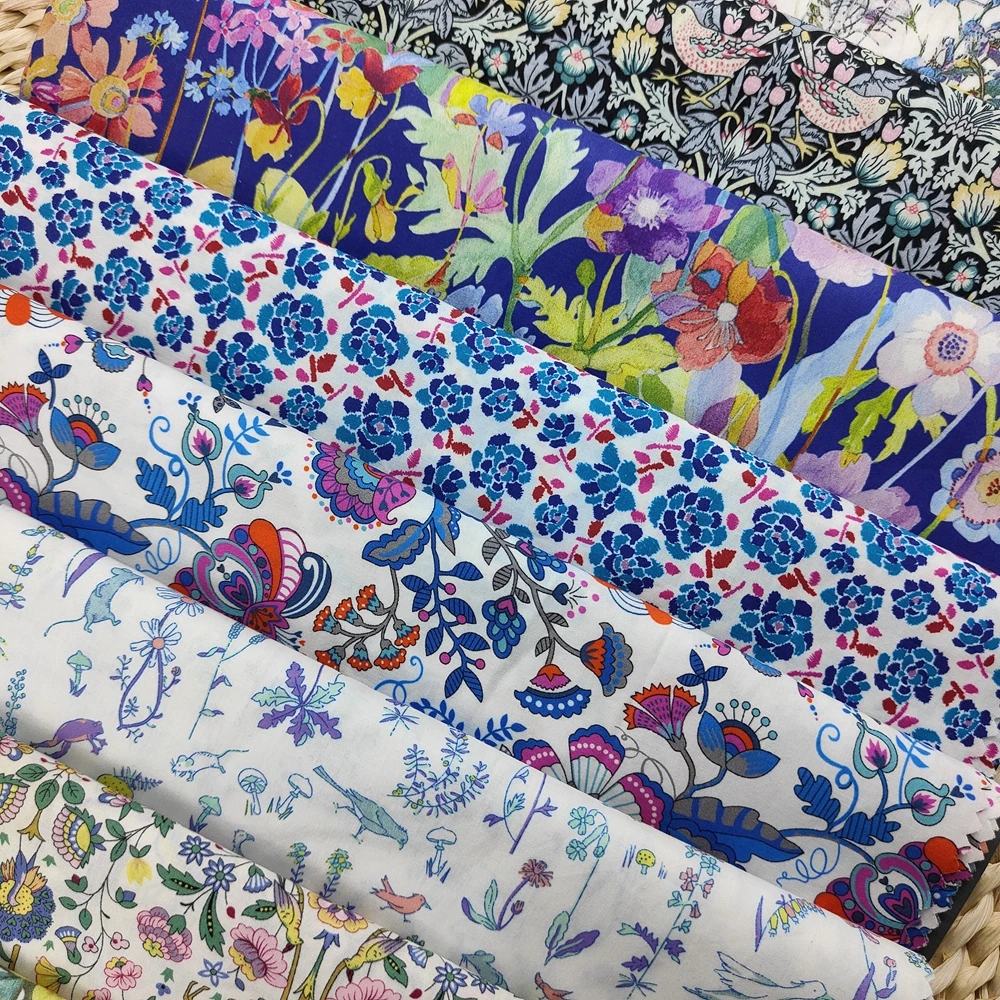 Dianan free sample 100% cotton tana lawn liberty London custom fabric printing fabric for garment