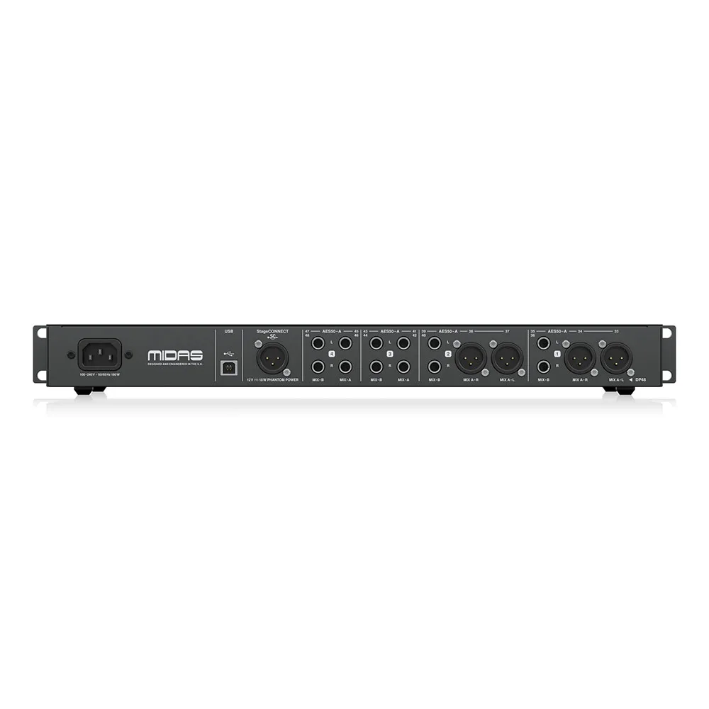 Studio Monitors Equipment Midas HUB4 Personal Monitoring System Hub For Pa Sound System